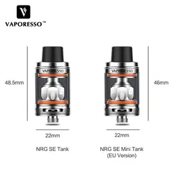 Оригинальный Vaporesso NRG SE бак 3,5 мл распылитель 0.15ohm GT2 катушки для Vaporesso Swag Мститель LUXE поле Mod Vape E-сигареты распылитель