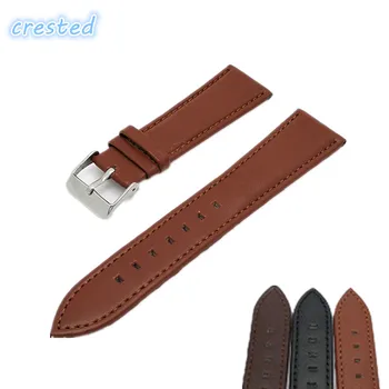 

Genuine leather watch band Waterproof soft strap with metal buckle cow leather strap 18mm 20mm 22mm 24mm