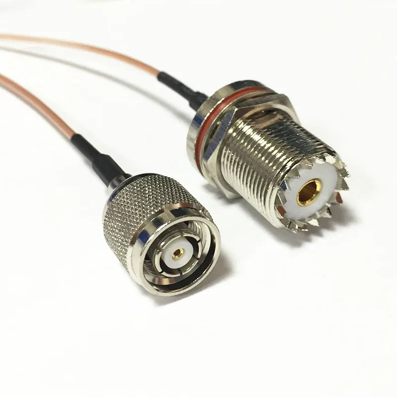 

New RP-TNC Male Plug Connector Switch UHF Female Jack nut  Connector  RG178  Wholesale 15CM 6" Adapter