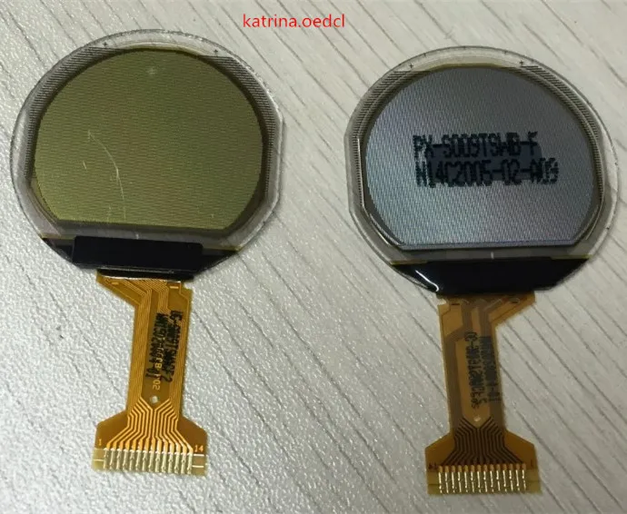

1.07 inch OLED White round display ultrathin smart wearable UG-3660TSWAG01 LCD display in stock