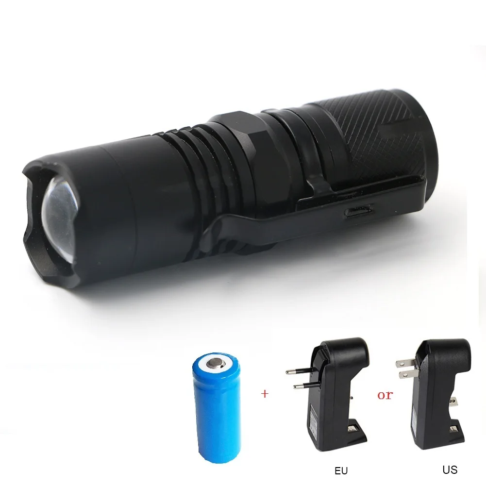 

Portable Pocket Lantern LED Magnetic Flashlight Adjustable Zoom Focus Torch Mini Working Inspection Light With LED Power Display