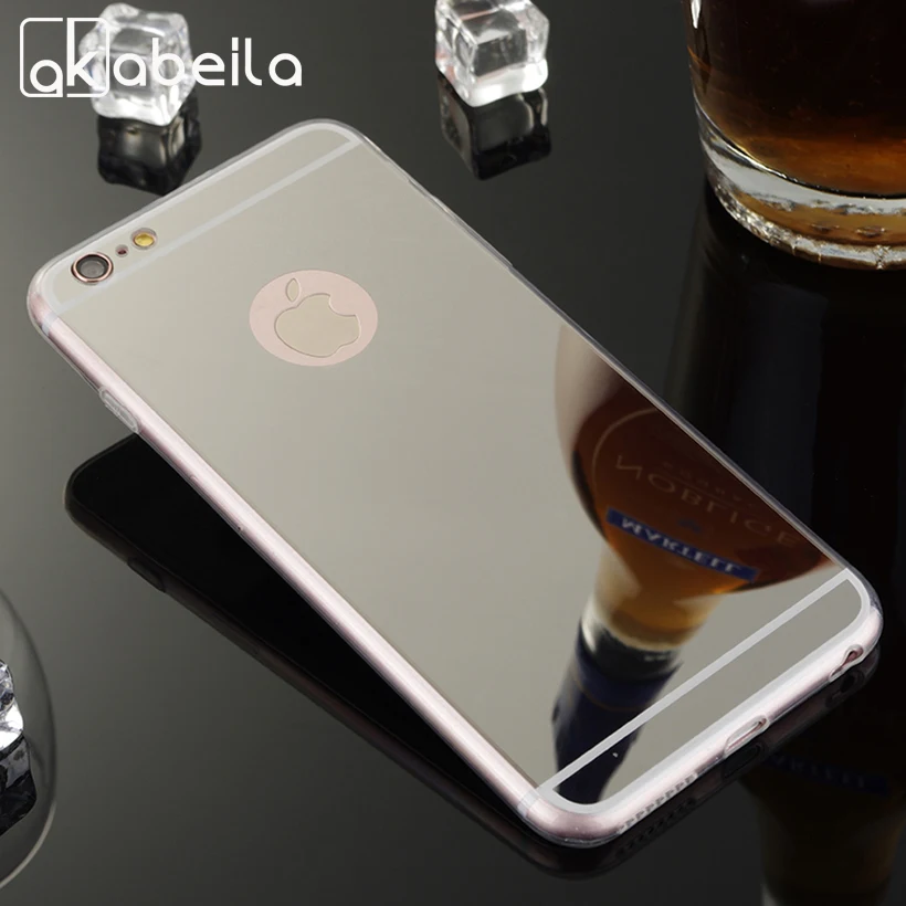 

AKABEILA Phone Cases For iPhone 6 Plus Back Cover For Apple iPhone 6 Plus iPhone6 Plus 5.5 inch Soft PC Mirror Case Covers