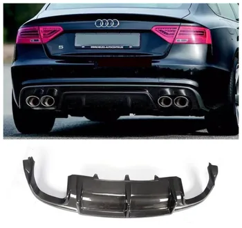 

For Audi A5 S5 Sportback 2008-2016 Carbon Fiber Rear Lip Spoiler High Quality Car Bumper Diffuser Auto Accessories