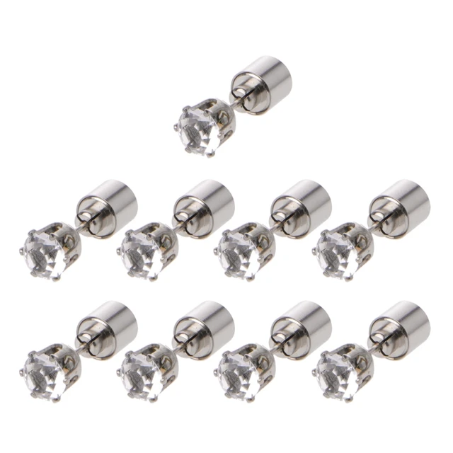 Shiny Led Color Change Stud Earring Light Up Flashing Blinking Shiny Led Color Change Stud Earring Light Up Flashing Blinking