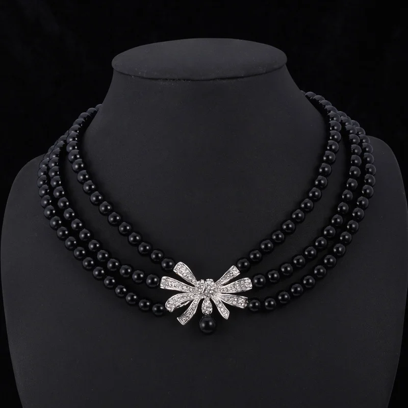 Женское винтажное ожерелье чокер цвет белый/черный|jewelry korean|jewelry tumblingjewelry high |