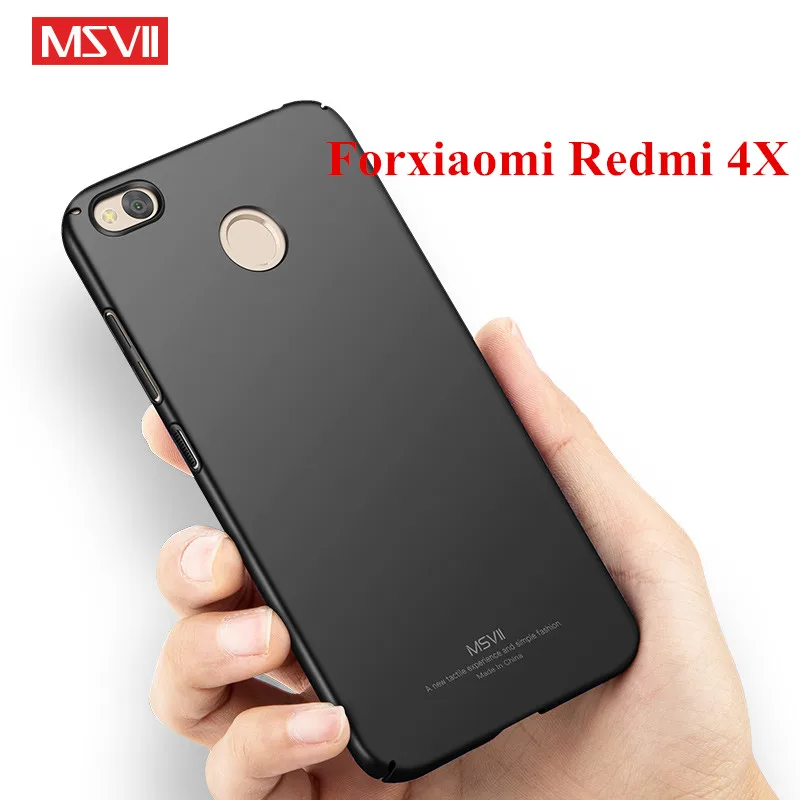 Original-MSVII-Coque-For-Xiaomi-Redmi-4X-Case-Hard-Frosted-PC-Back-Cover-360-Full-Protection (1)