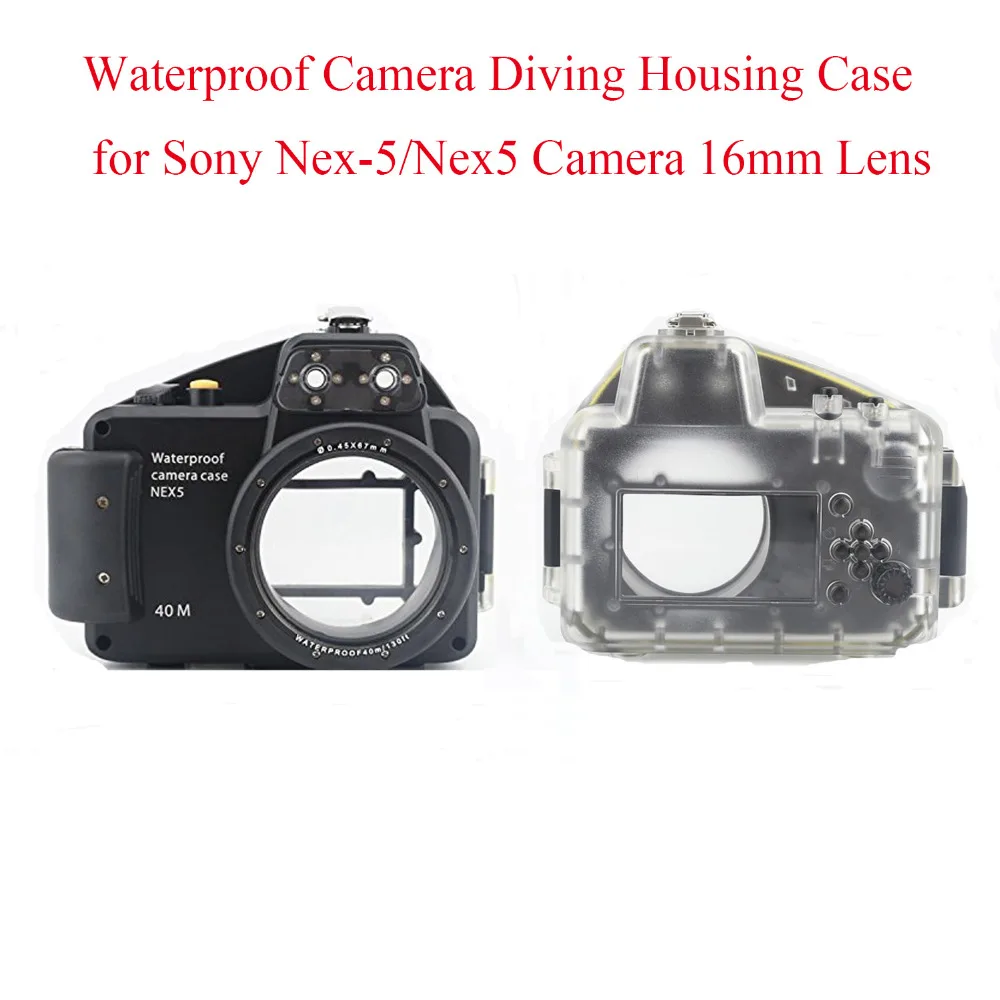 Meikon 40 м/130 футов Водонепроницаемый чехол для камеры дайвинга Sony Nex 5/Nex5 объектив 16