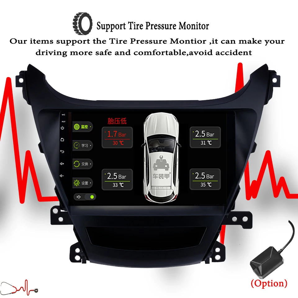 Discount Android 9.1 4GB RAM Car DVD player GPS Navigation Headunit For Hyundai Elantra/Avante/I35 2014 2015 radio tape recorder IPS 15