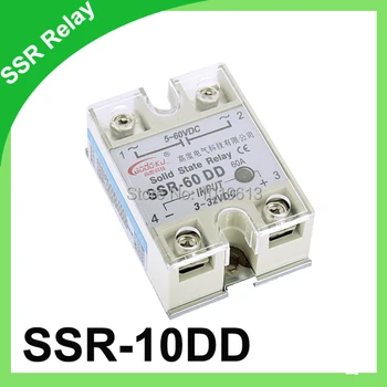 

10 PC/ LOT SSR relay 10A DC to DC single phase solid state relay,Input 3-32V DC lad voltage 5-60V DC
