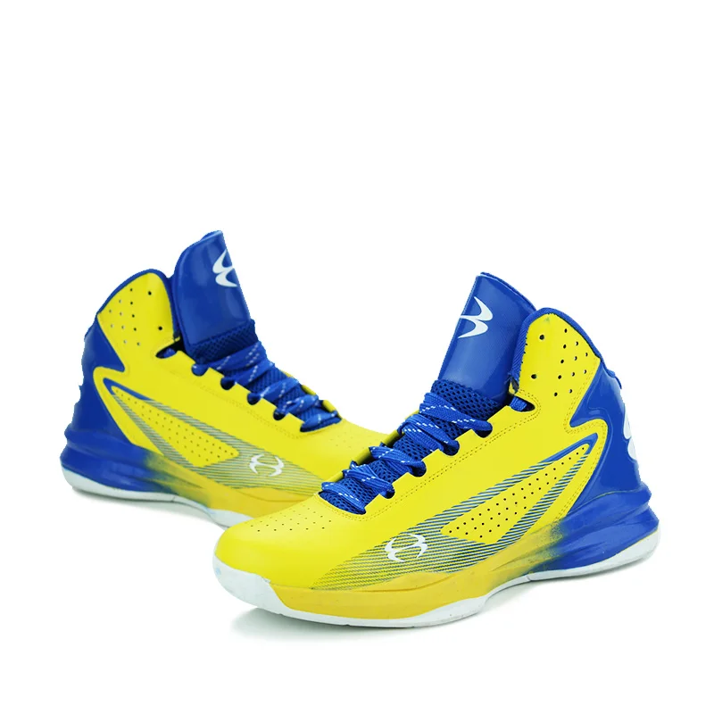 رياضية كبيرة الحجم عالية الرجال أسود/أصفر أحذية رياضية الرجال جلد عدم الانزلاق أحذية تدريب النساء التخميد في الهواء الطلق حذاء كرة السلة رياضية كبيرة الحجم عالية الرجال أسود/أصفر أحذية رياضية الرجال جلد عدم الانزلاق أحذية تدريب النساء التخميد في الهواء الطلق حذاء كرة السلة