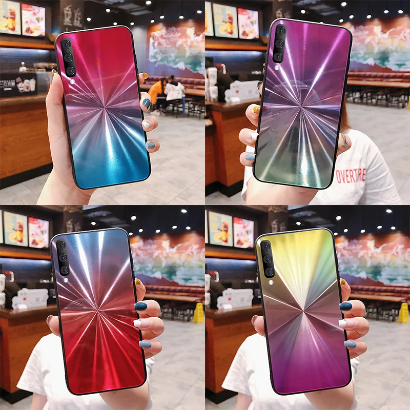 

Gradient CD Phone Case For Samsung Galaxy A70 A60 A50 A30 M10 S10E S10 Lite S9 S8 Plus A9 A7 A8 A6 Plus J6 J4 2018 Note 9 Cover