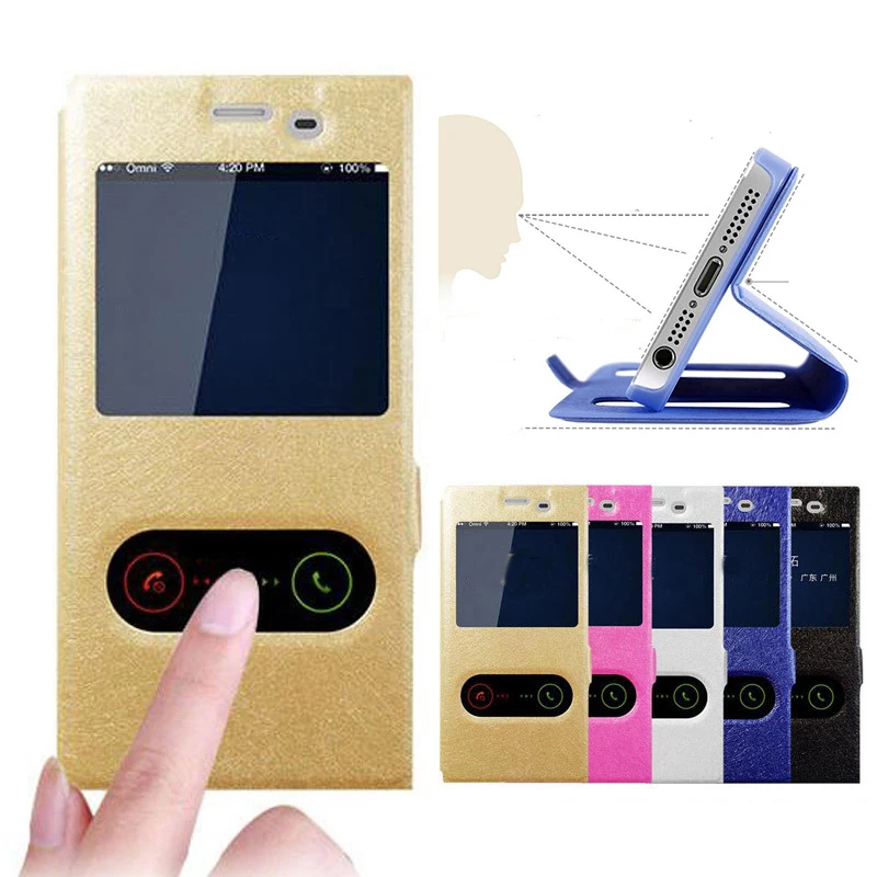 

Luxury Smart Leather Flip Case For Sony Xperia Z5 XZ1 Compact XA XA1 Plus Ultra XZ Premium XZS Z3 L1 Dual Window View Back cover