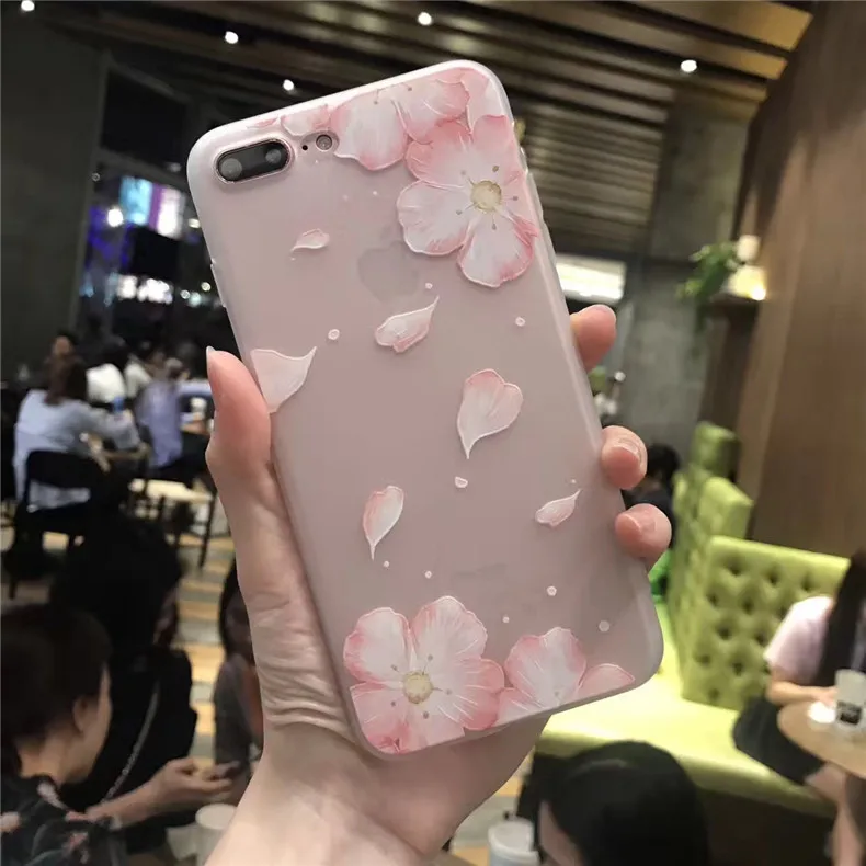 Силиконовый чехол Ricestate с цветами для iPhone 6 6S Plus 7 8 X XS MAX XR чехлы мягкий из