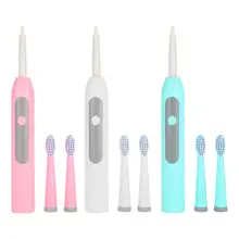 Электрическая зубная щетка батарея мощность Соник водостойкий сменная насадка для зубной щетки зубы Глубокая очистка инструмент