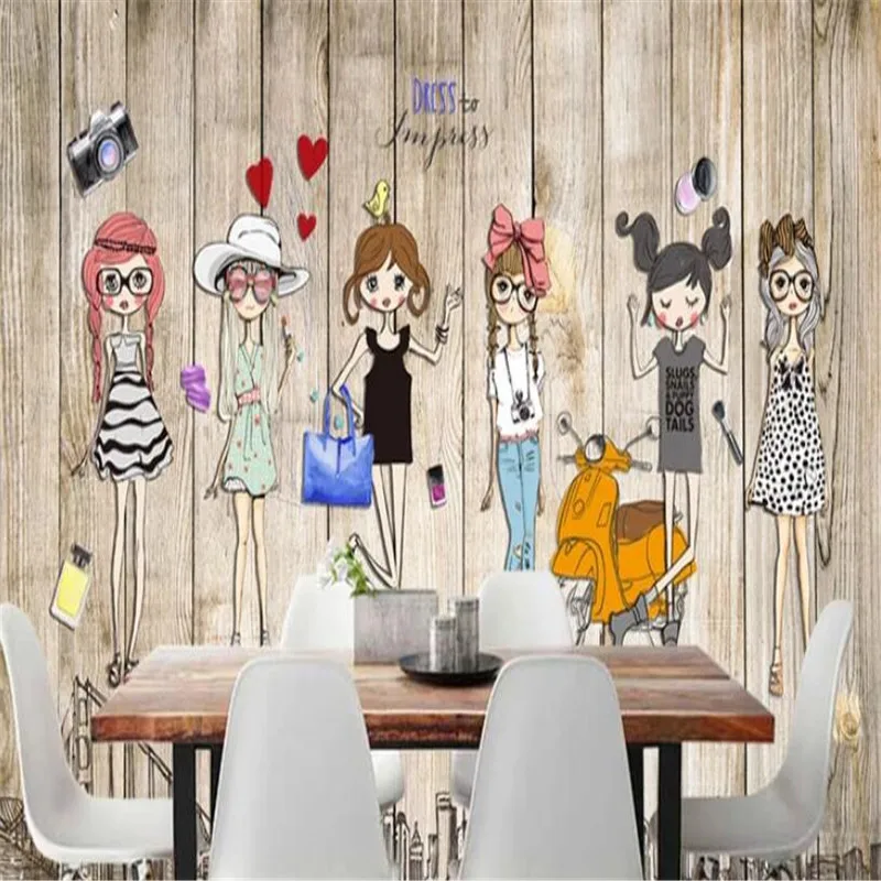 Hand-painted three-dimensional fashion girl background high-grade wall cloth manufacturers wholesale wallpaper mural photo wall Hand-painted three-dimensional fashion girl background high-grade wall cloth manufacturers wholesale wallpaper mural photo wall