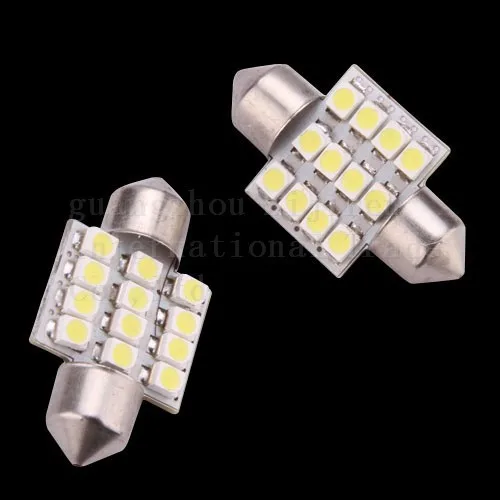 Тюнинг автомобилей Бесплатная доставка 100x синий 31 мм 3528 1210 SMD 12 LED авто гирлянда купол интерьера Географические карты лампочка лампы DC 12 В Whtie