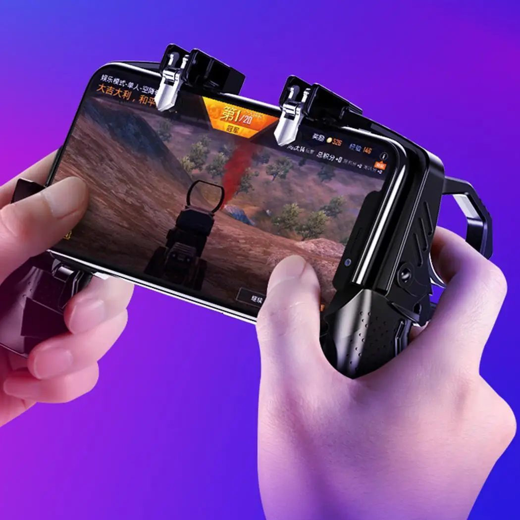 

Gaming Trigger Mobile Phone Fire Button Shooter Black Controller Joystick