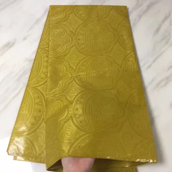 

Gold African Bazin Riche Getzner Lace Fabric 2018 New Design Embroidered High Quality French Tulle Lace With Guipure Lace Fabri