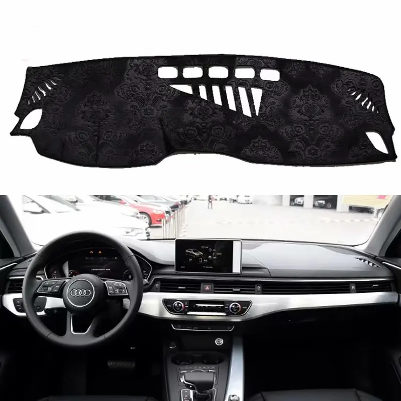 For Audi A4 S4 Avant B9 2016 2019 Flannel Dashmat Dashboard Covers Dash Pads Car Mat Carpet