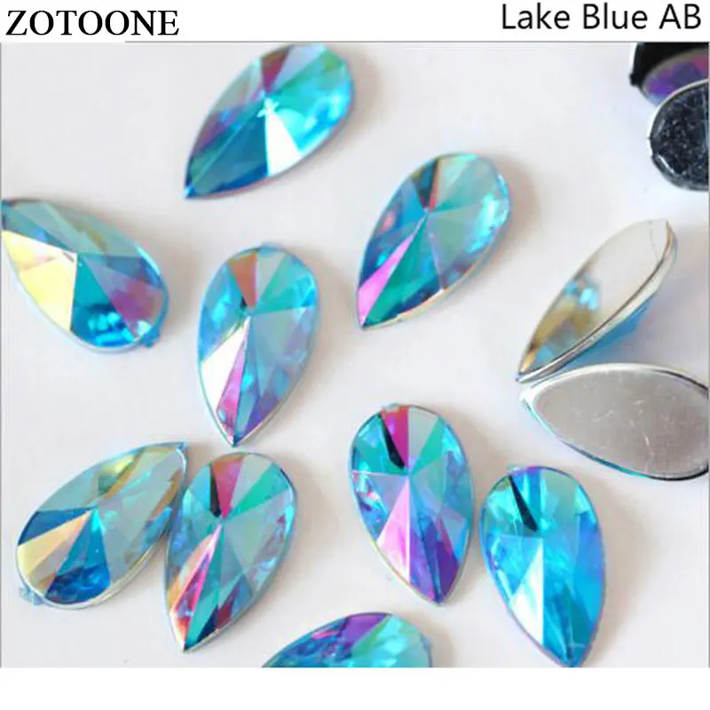 ZOTOONE 50 100 шт 8х13 мм горячая распродажа высокое качество 6 цветов плоские Акриловые