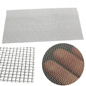 

5/8/20/30/40 Mesh Stainless Steel Woven Cloth Screen Wire Filter Sheet 6x12''