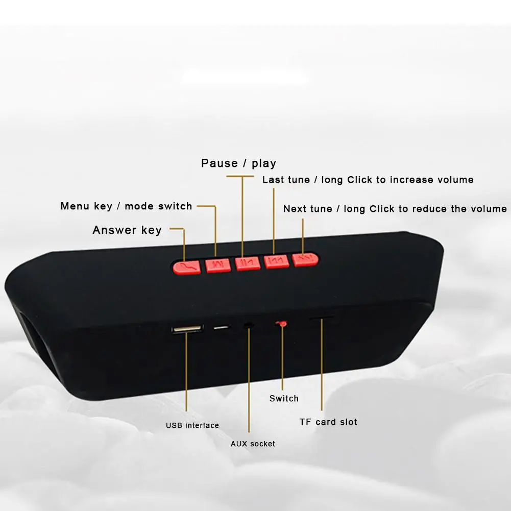 Беспроводная Bluetooth колонка мобильный телефон Hands-free сабвуфер карта двойная колонка