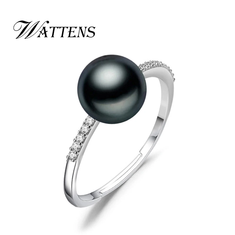 

natural Pearl ring Fashion Pearl Jewelry Freshwater Pearl 925 sterling silver ring charm ring for women with Wedding Party Gift