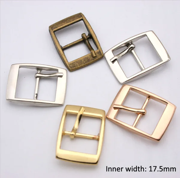 

Wholesale Free shipping 20pcs/lot metal inner width 17.5mm bag buckle with pin alloy belt buckle multiple colors BK-063