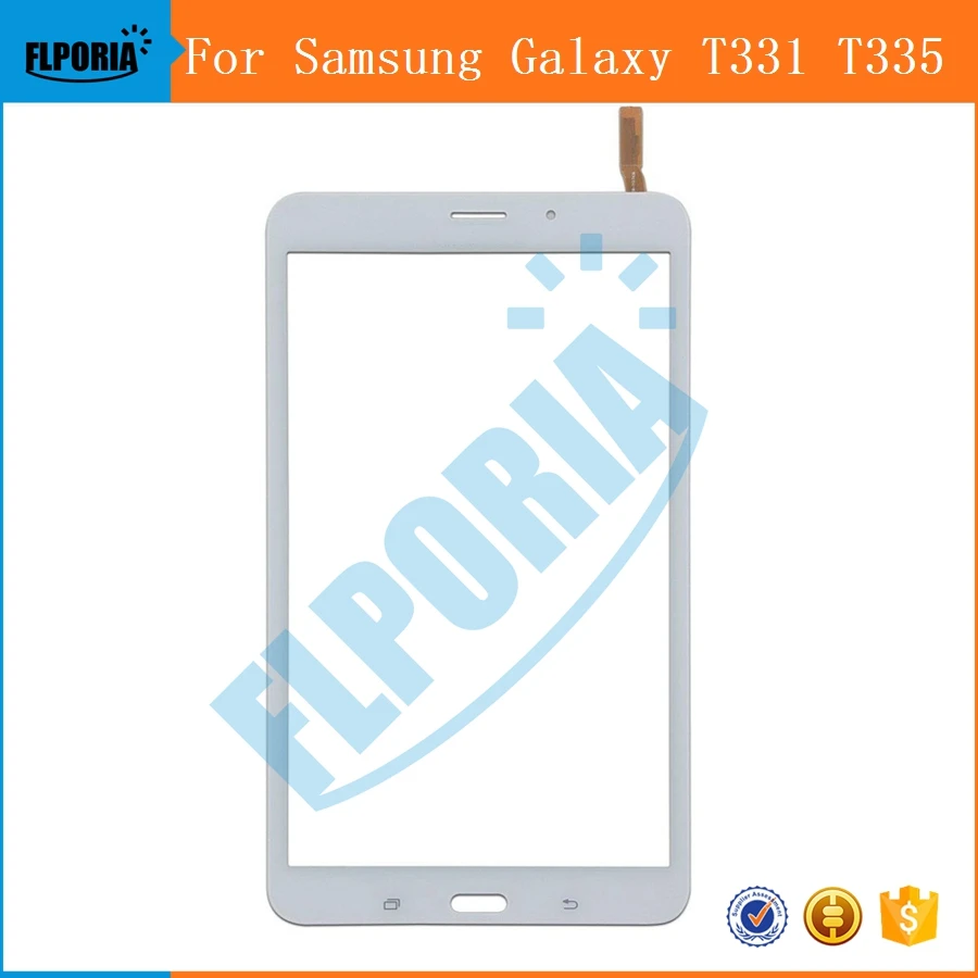 SM0008 For Samsung Galaxy Tab 4 8.0 8 SM T331 T335 Ver 3G White Touch Screen Digitizer Glass Lens Replacement (4)