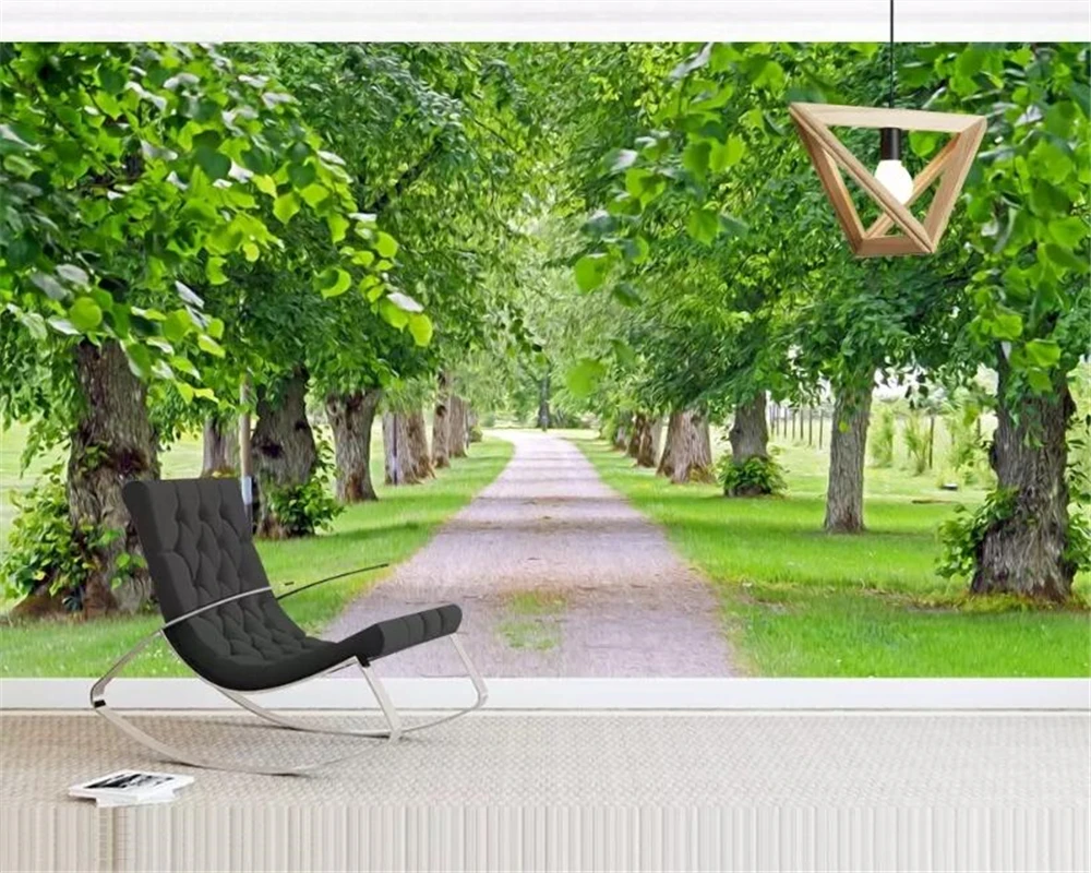 Beibehang Custom Wallpaper Fresh Natural Scenery Greenery Hd Green Shade 3d  Mural Tv Background Wall 3d Wallpaper Papier Peint - Wallpapers - AliExpress