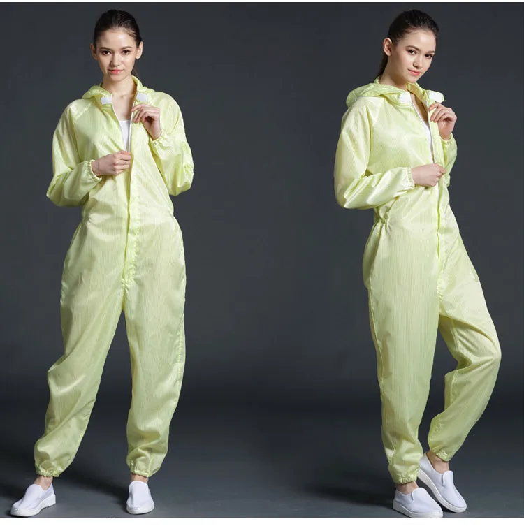 Anti-static Coveralls Clean Clothes Hood Cleanroom Garments Clean food Dust-proof Paint Work Clothing Unisex Protective overalls (13)