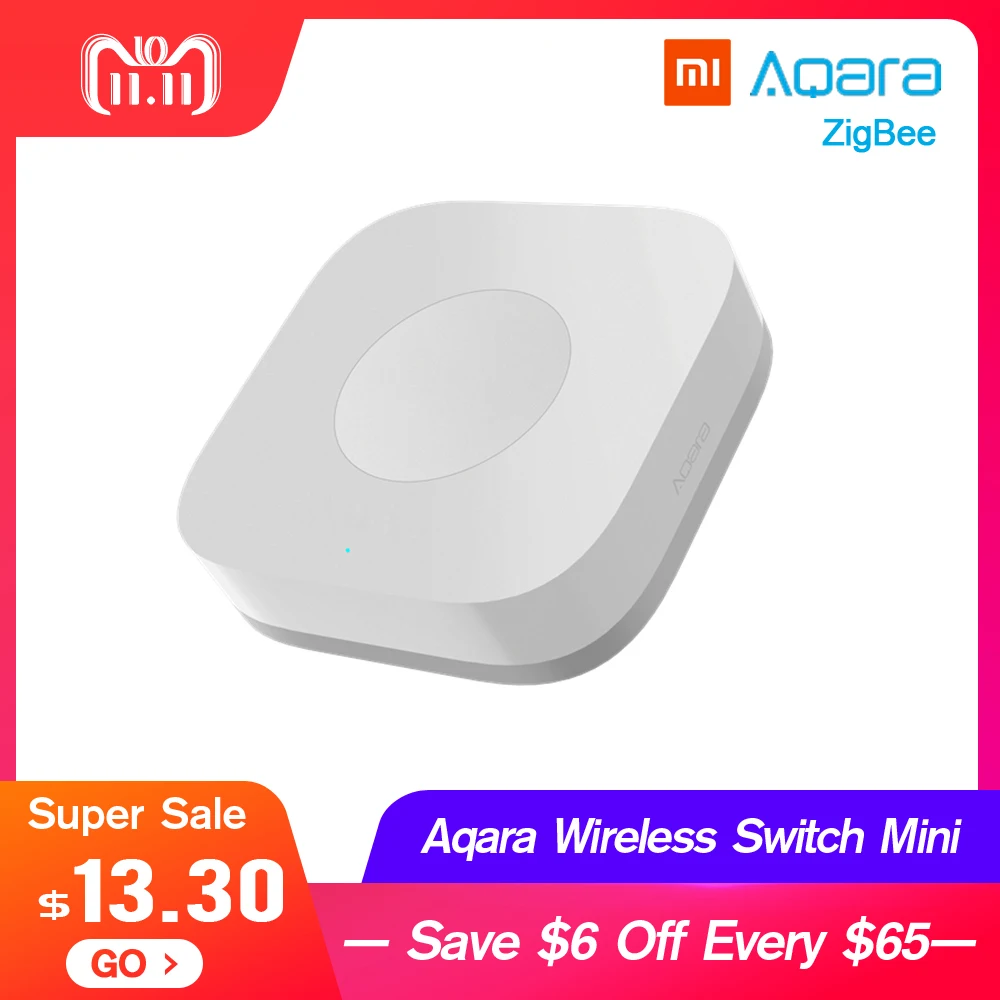 

New Xiaomi Aqara Smart Wireless Switch Mini With Gyro House Remote Controller for Mi Home APP & MIJIA Multifunctional Gateway