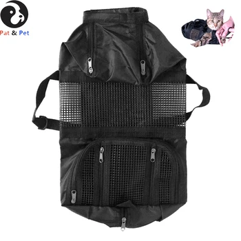 

Pet Supply Cat Grooming Bag — Durable and Versatile Bags Designed to Keep Cats Safely Contained During Grooming Bathing Black