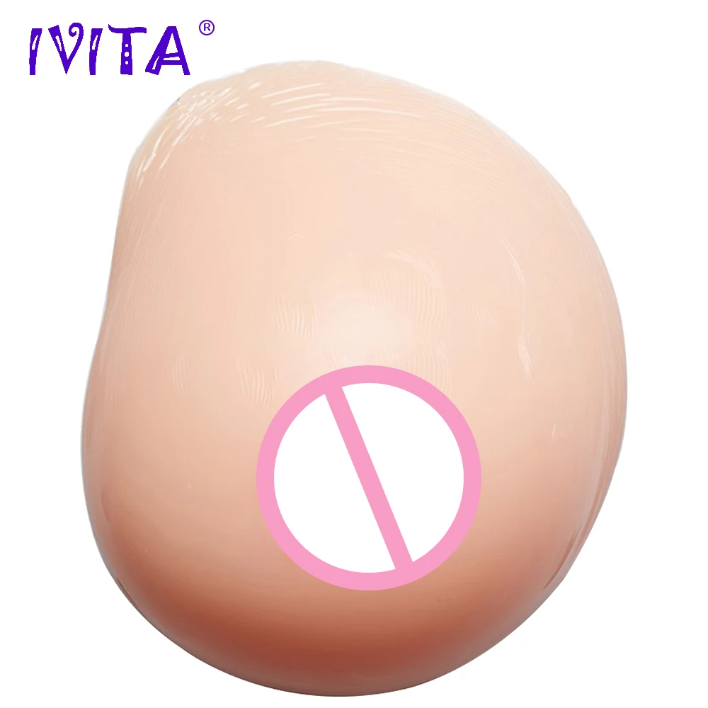 

IVITA 1000g 1 Pair False Silicone Breast Forms For Artificial Prosthesis Breasts Mastectomy Enhancer Fashion Silicone Breast