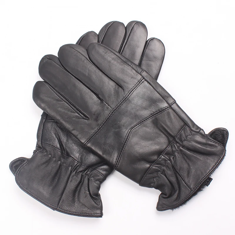 2018 Высокое качество Новые Осенние Зимние перчатки мужские перчатки теплые из натуральной кожи овчины варежки уличные перчатки