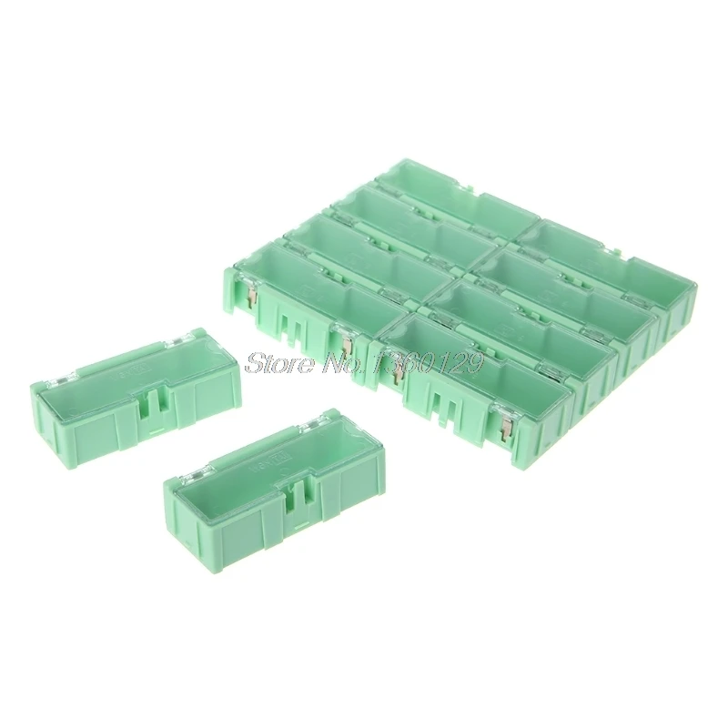 Caja electrónica Mini SMD SMT IC componentes electrónicos caja de almacenamiento 75x31,5x21,5mm Caja electrónica Mini SMD SMT IC componentes electrónicos caja de almacenamiento 75x31,5x21,5mm
