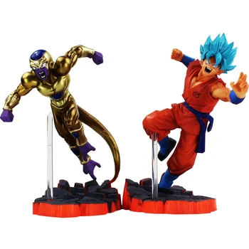 

2Styles 15cm Dragon Ball Z Figure Toys Super Saiyan Resurrection F Goku Golden Freeza Fighting Dragonball PVC Model Doll