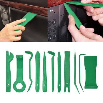 

11Pcs Kit Open Door Audio GPS Car Panel Removal Tool Dash Moulding Trim Interior Blue Green Color Hot Sales Y30 /6.8