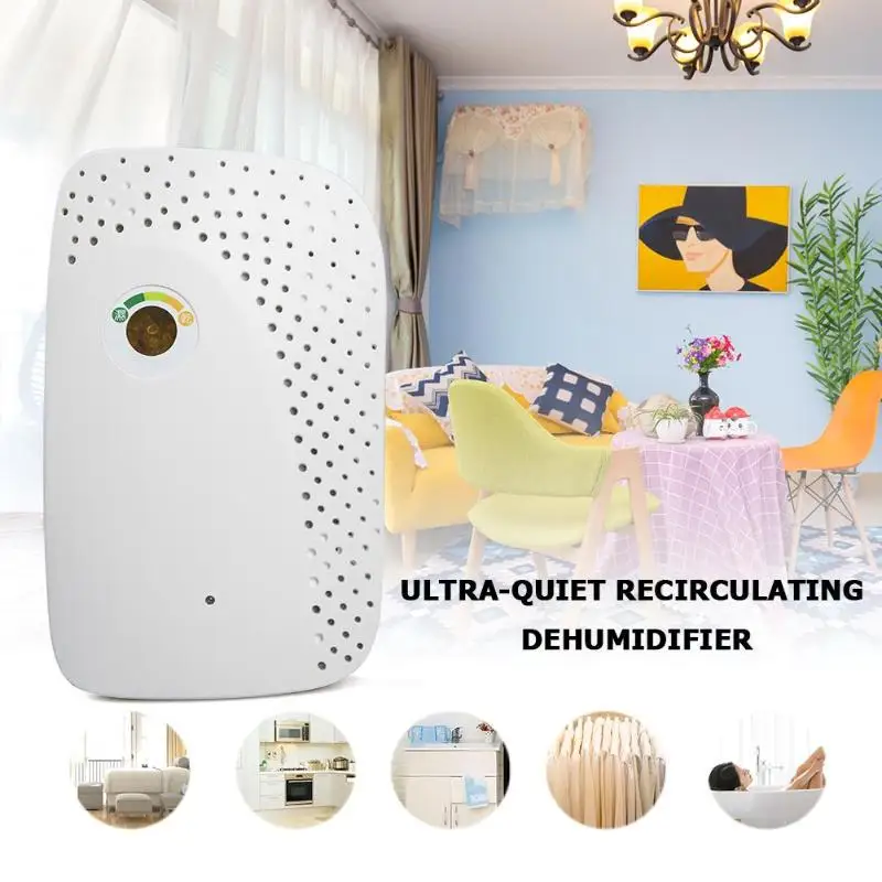 

20W 150ml Mini Portable Recyclable Dehumidifier Electric Air Dryer Machine Water Moisture Benzene Formaldehyde Remover