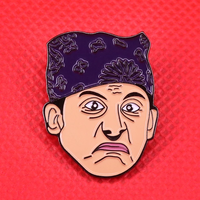 Prison Mike enamel pin Michael Scott brooch The Office badge