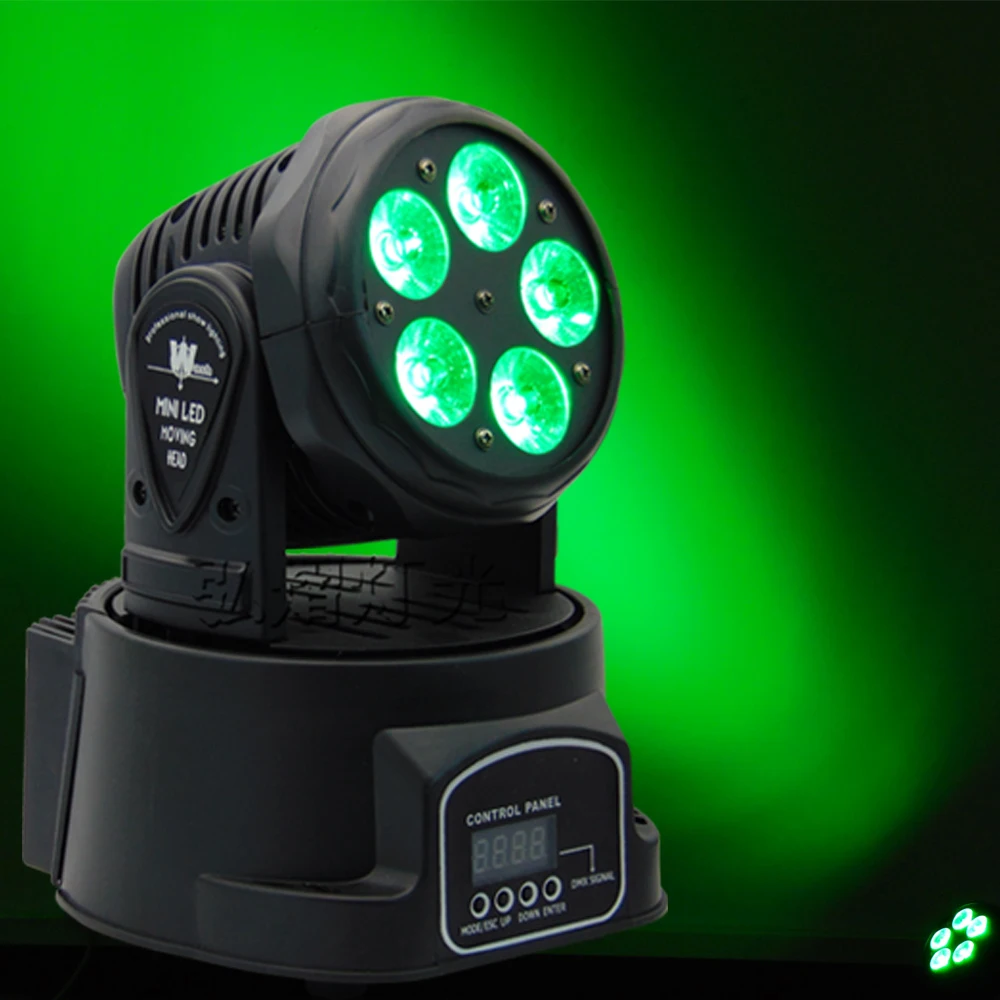 

Professional LED Stage Lights 5x18w RGBWA UV 6in1 LED DMX Stage Lighting Effect DMX512 Master-Slave Led for DJ Disco Party KTV