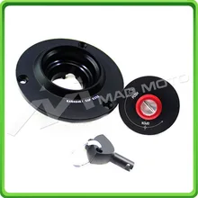 Tampa Do Tanque de gás Combustível Filler Cap para Kawasaki Ninja 250/EX250 2008 2009 2010 2011 2012 Preto
