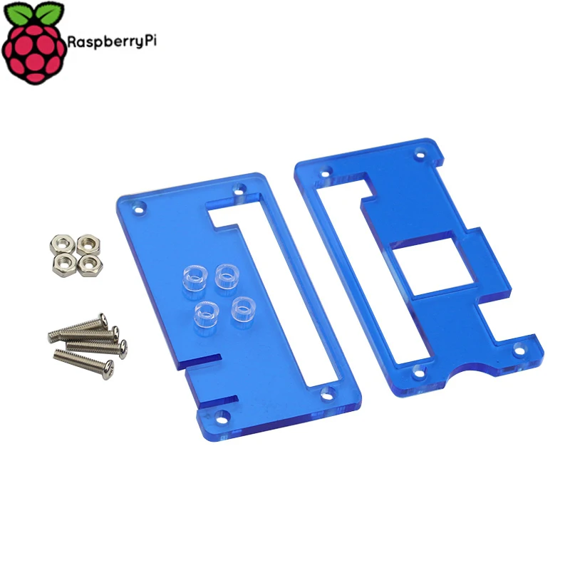 Raspberry Pi Zero W беспроводной акриловый чехол с радиатором прозрачный черный синий