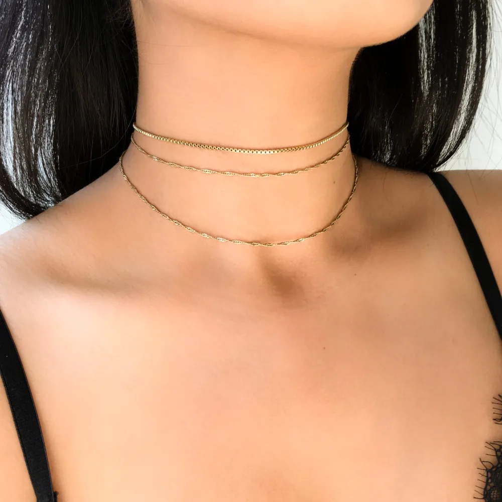 Thin Choker Chain Necklace Online, 50 