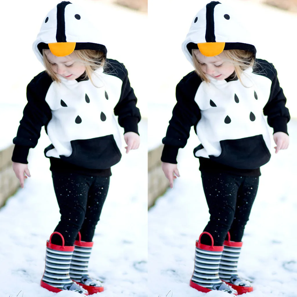 

Infant Toddler Baby Boys Girls Cartoon Hooded Sweatshirt Coat Tops Outfits