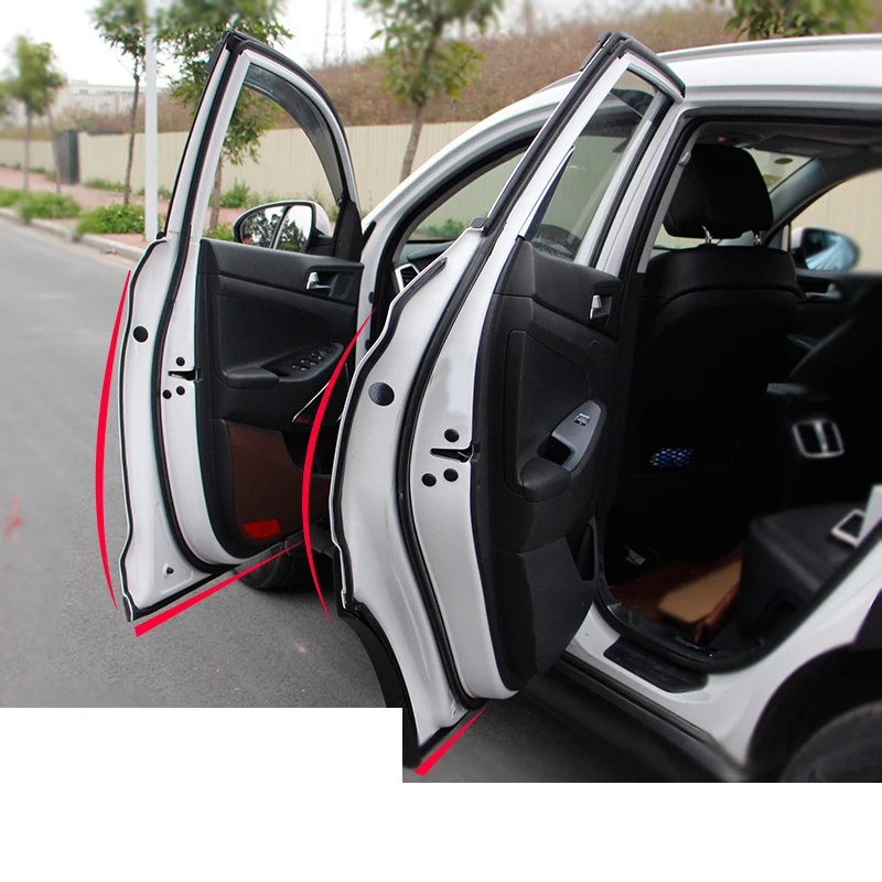 Lsrtw2017 силикагель двери автомобиля край двигателя уплотнение для кузова полосы звук Isulation полосы для hyundai Tucson
