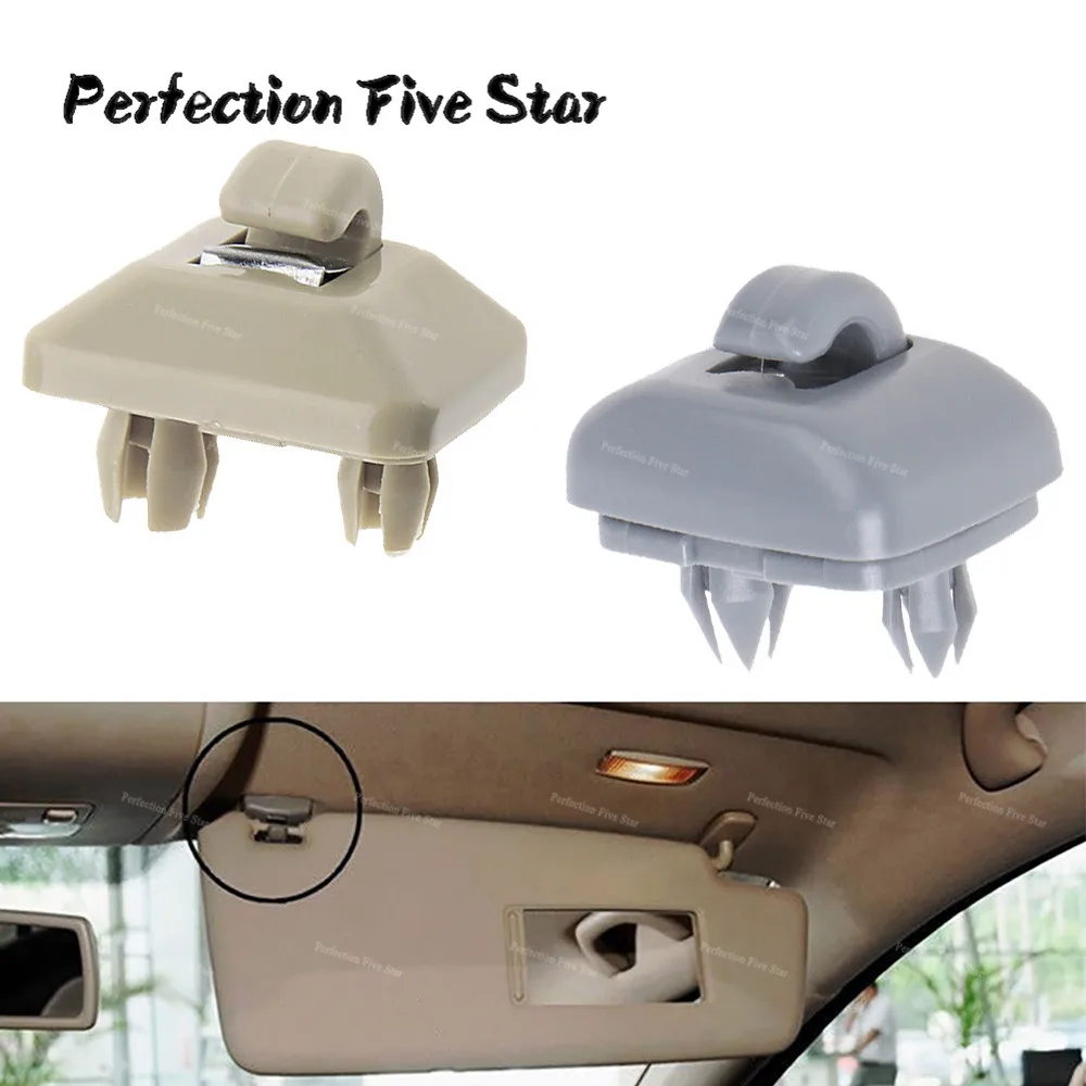 

1Pcs Beige Gray For Audi A4 2005-2015 A4 Allroad 2010-2016 RS3 2011-2016 For Seat Exeo Interior Sun Visor Clip Holder