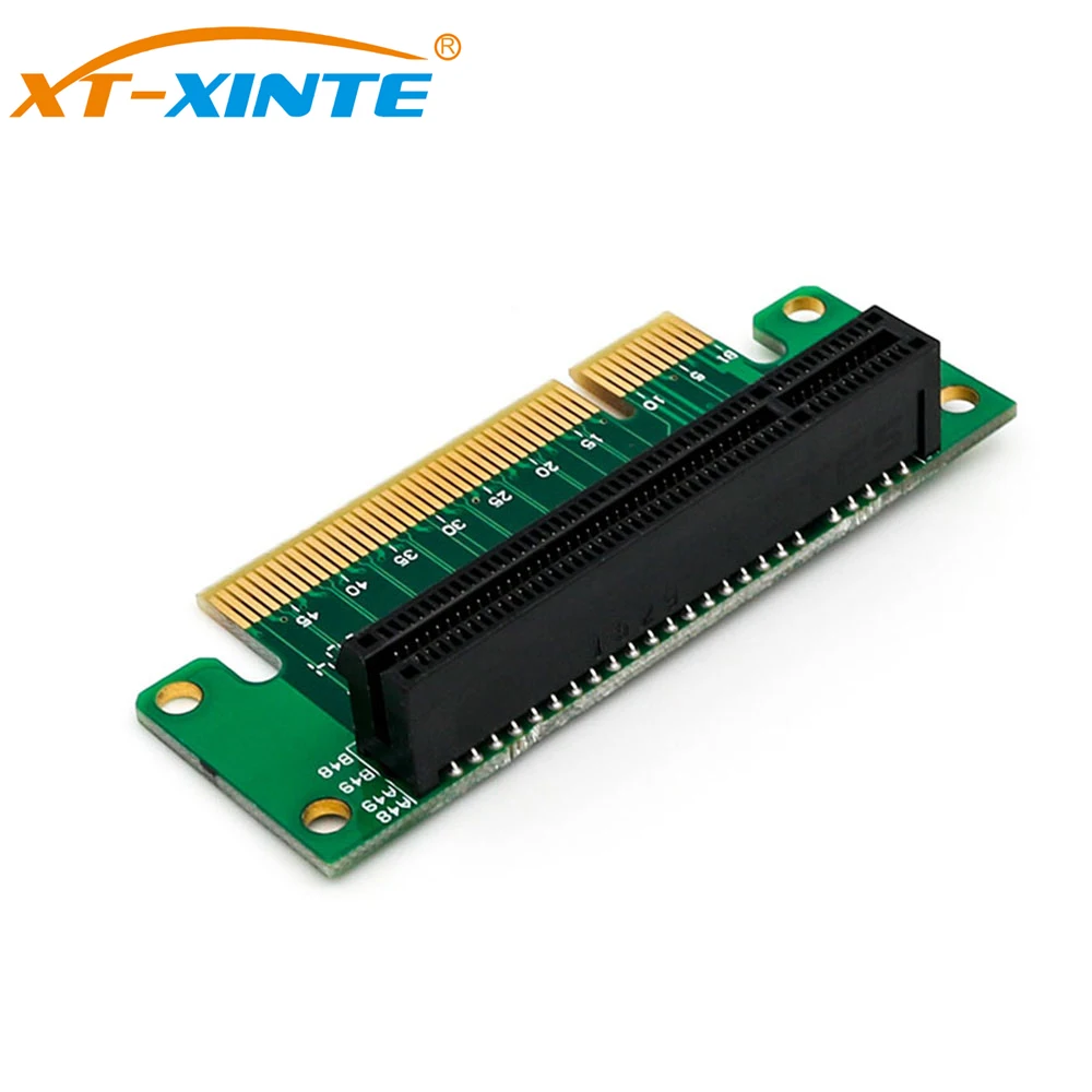 XT-XINTE PCI-Express 8x Riser Card 90 градусов с левым углом адаптера 1U высота компьютерного сервера PCIe разъем адаптера