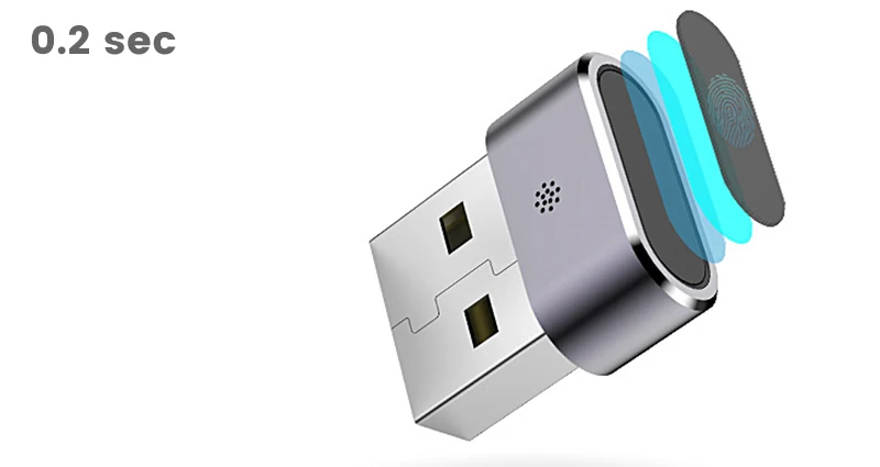 Usb-считыватель отпечатков пальцев для ноутбука Идентификация отпечатков пальцев Windows Hello Multifuntional press биометрическое шифрование Ключей Безопасности