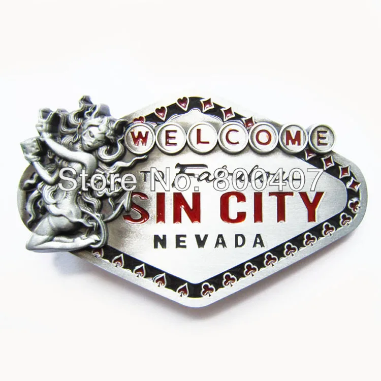 Бесплатная доставка классическая BUCKLE CS034 с пряжкой на ремешке Sin City Sign|buckle hat|buckle